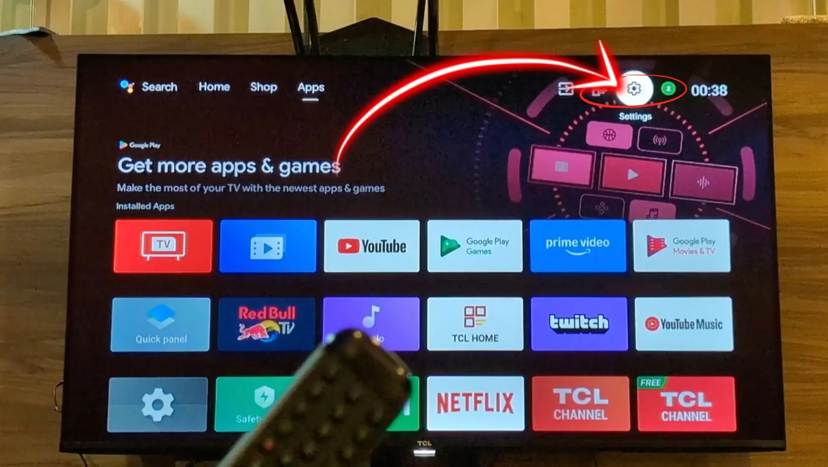 parametres google tv
